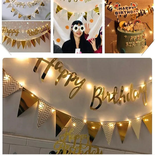 DIY Birthday Light-Up Banner Set